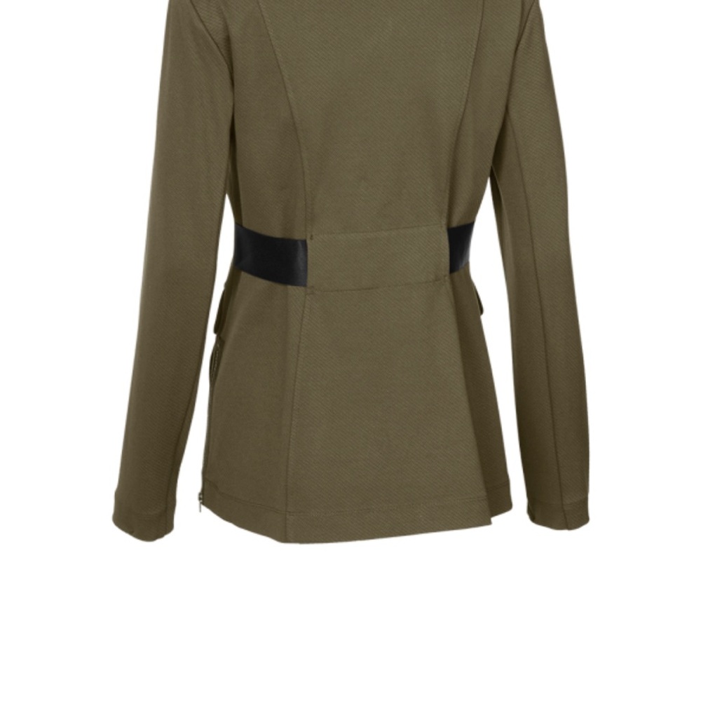 CAbi Academy Utility Blazer with Asymmetrical Zipper - Picture 3 of 8
